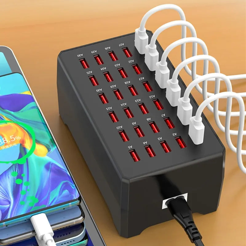 USB Charging Station - ChargeMax 30-EU-The Livary