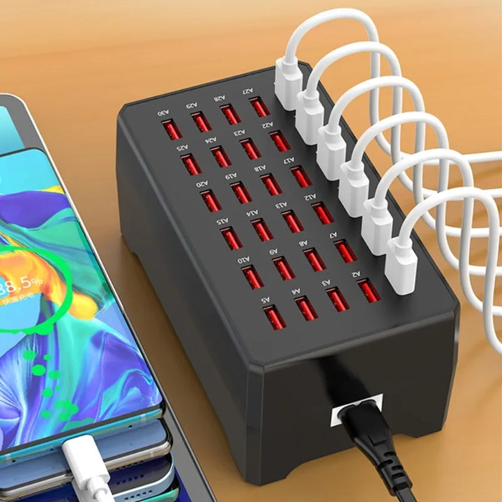 USB Charging Station - ChargeMax 30-EU-The Livary