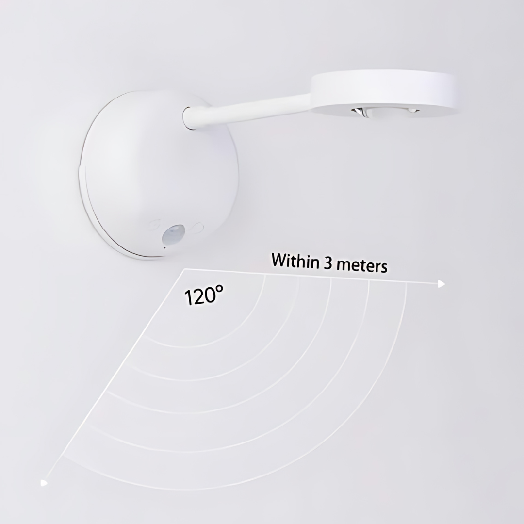 Wireless LED Spotlight with Motion Sensor - Spark360-White-Touch control-The Livary