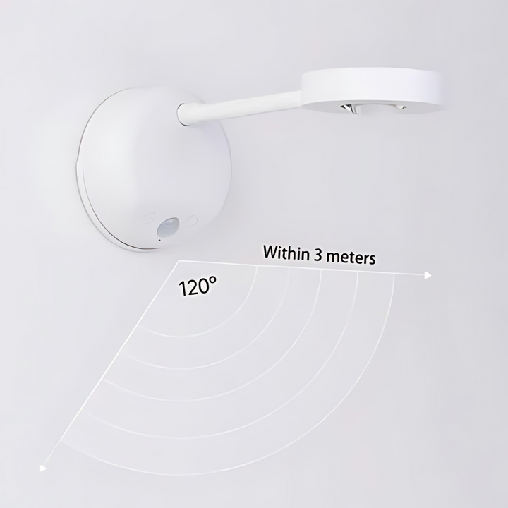 Wireless LED Spotlight with Motion Sensor - Spark360-White-Touch control-The Livary