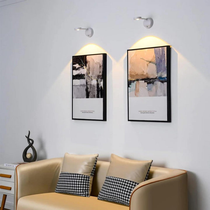 Wireless LED Spotlight with Motion Sensor - Spark360-White-Touch control-The Livary