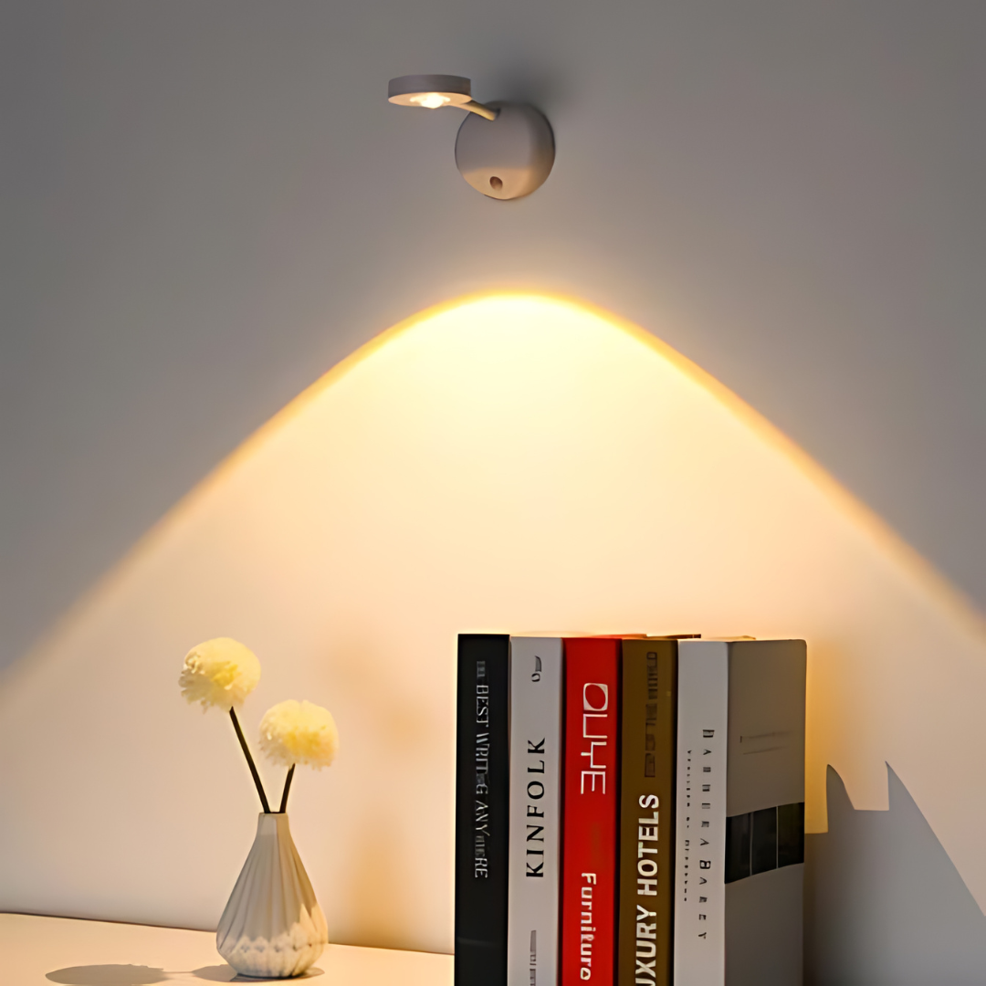 Wireless LED Spotlight with Motion Sensor - Spark360-White-Touch control-The Livary