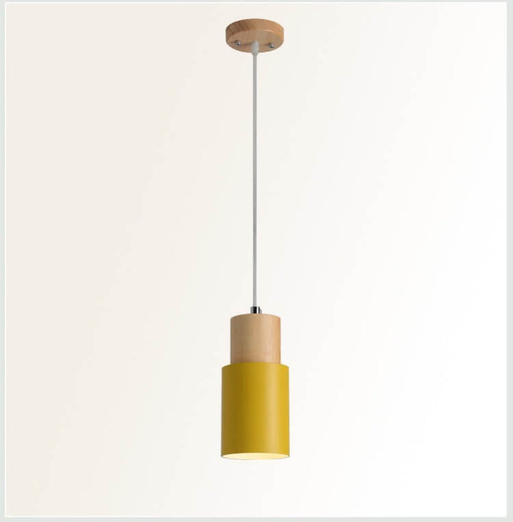 Minimalist LED Cylinder Pendant Lamp - NordicGlow-White-The Livary