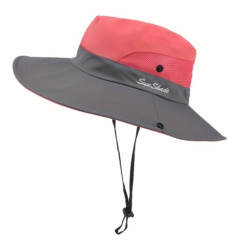 Stylish women's UV protection sun hat with a wide brim – Livia-Pink-The Livary