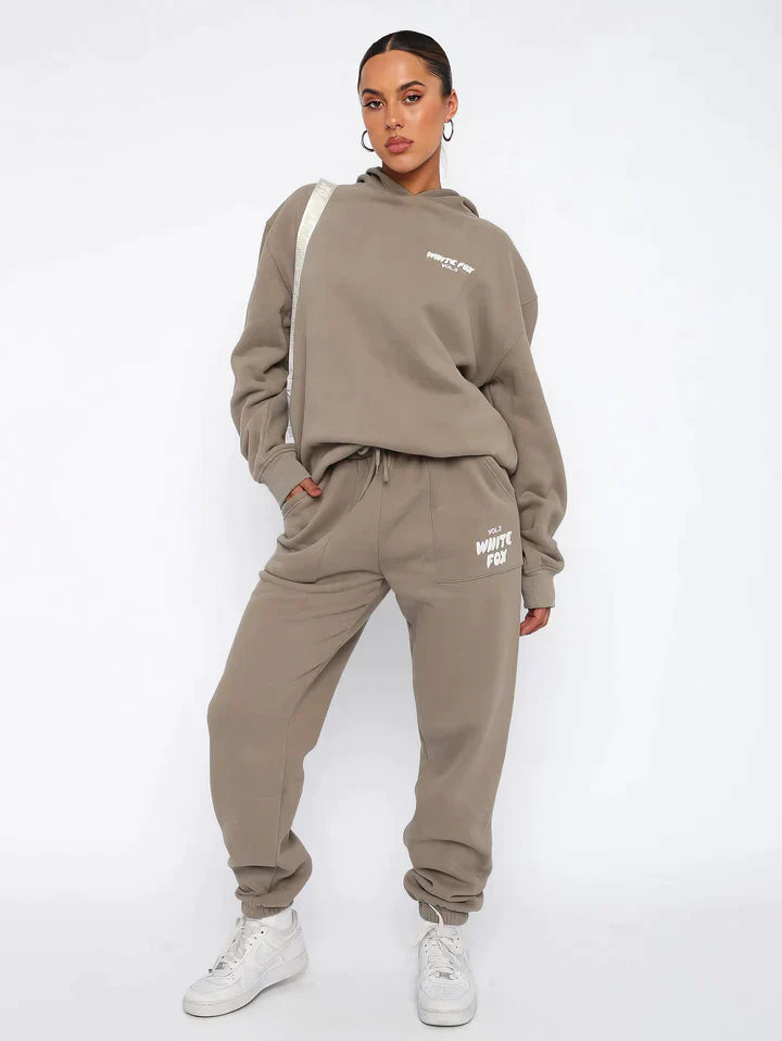 Comfortable Women's Tracksuit – Elise-Light grey-S-The Livary