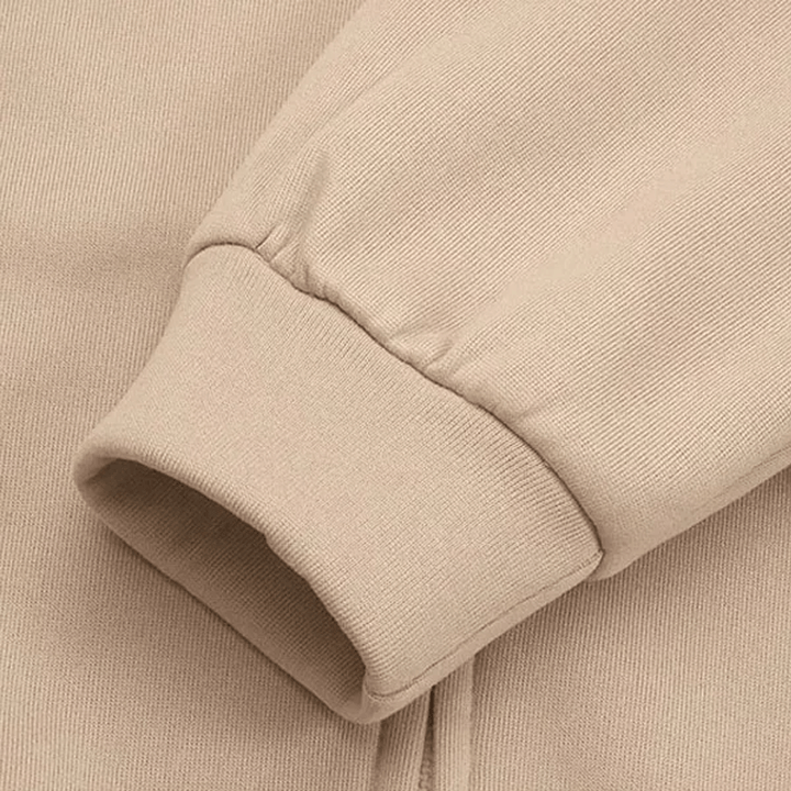 Comfortable Women's Jacket with Hood - ComfyHood-Khaki-S-The Livary