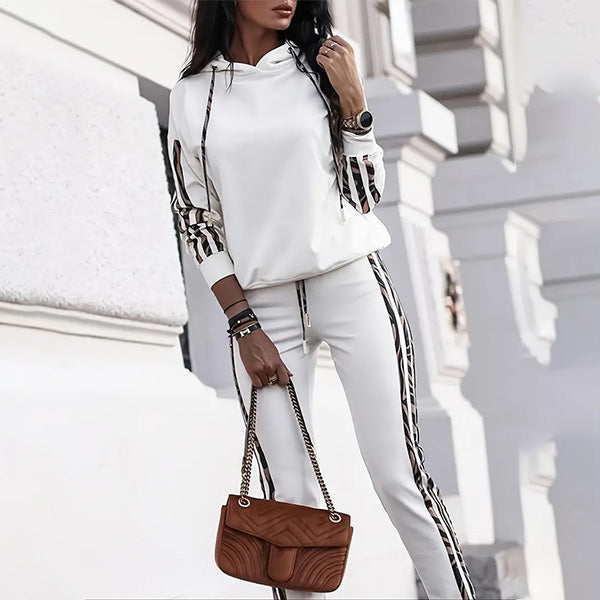 Two-Piece Ladies' Sports Set – Yara-White-S-The Livary