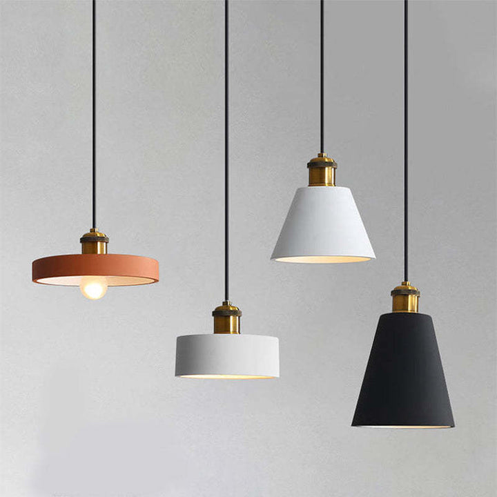 Stylish Morandi Design LED Pendant Light - MoraGlow-A-White-The Livary