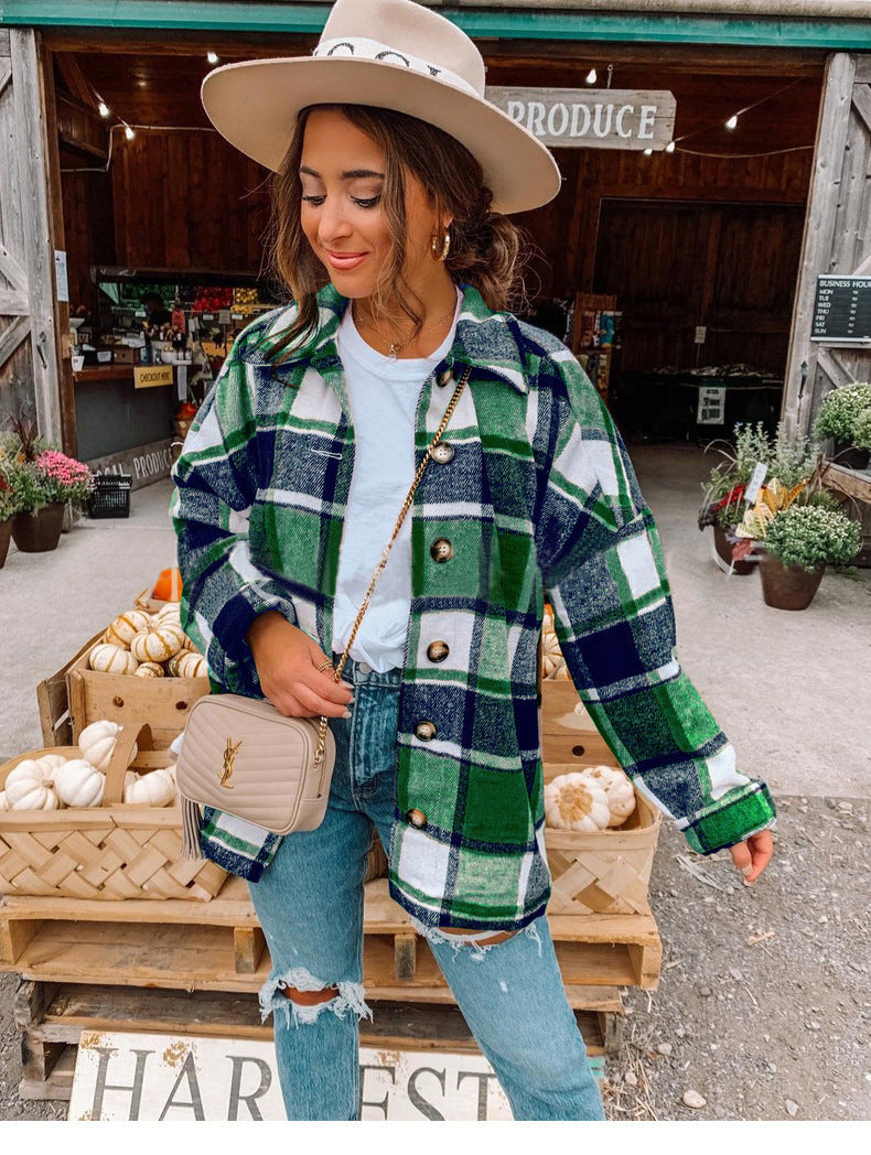Stylish Ladies' Autumn Cardigan - Sophie-Green Accent-S-The Livary