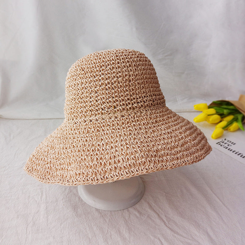 Lightly falling retro flat summer hat – Emma-D-The Livary