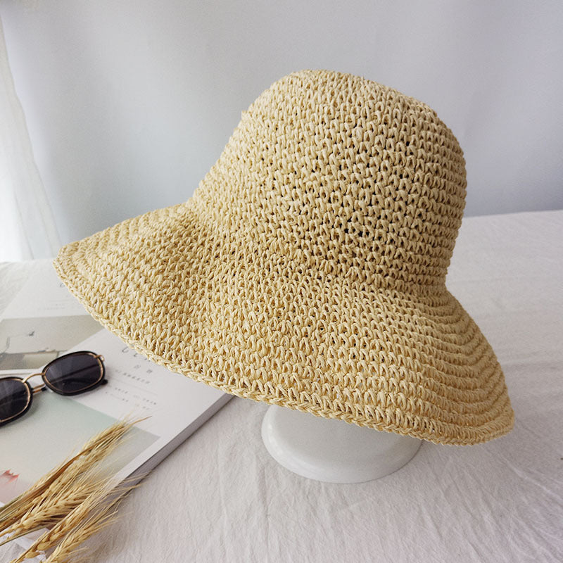 Lightly falling retro flat summer hat – Emma-A-The Livary
