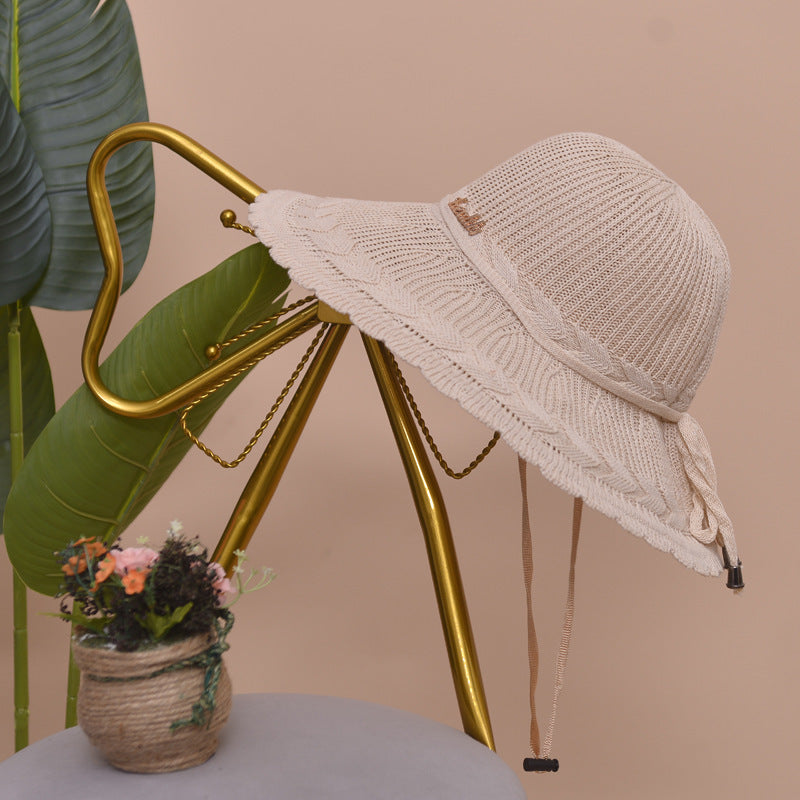 Airy women's beach hat for summer – Matilda-Beige-The Livary