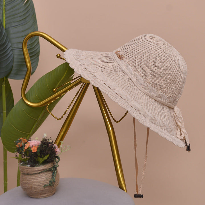 Airy women's beach hat for summer – Matilda-Beige-The Livary