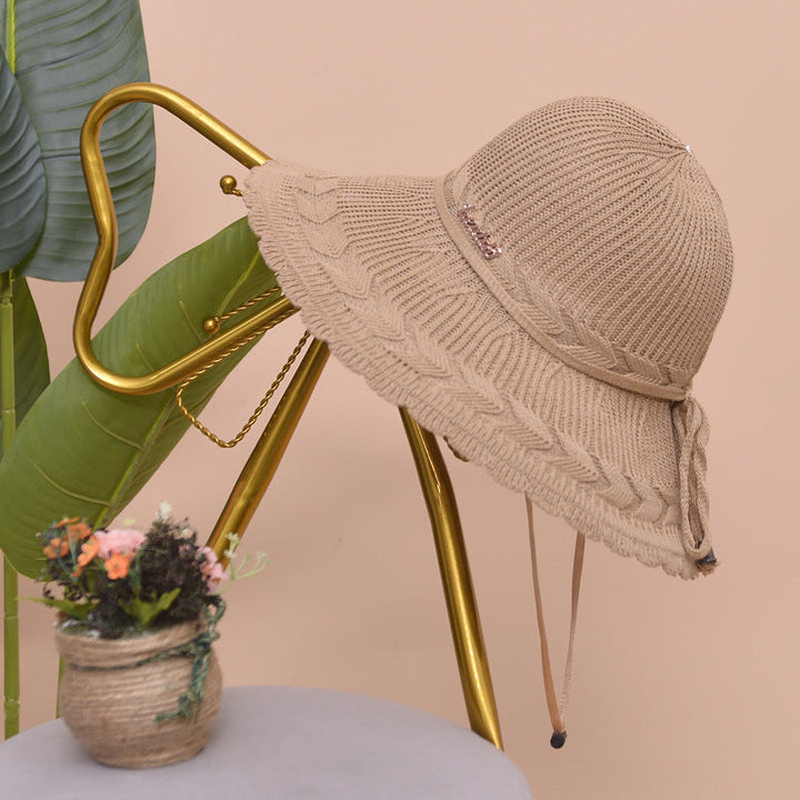Airy women's beach hat for summer – Matilda-Khaki-The Livary