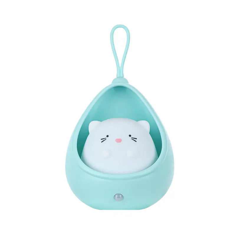 Animal Night Light - PurrLight-Blue-Katje-The Livary