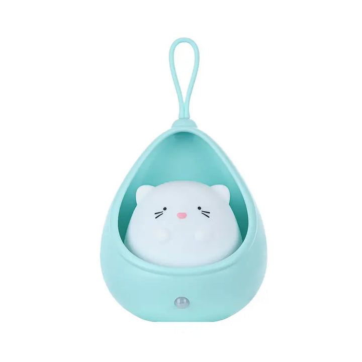 Animal Night Light - PurrLight-Blue-Katje-The Livary