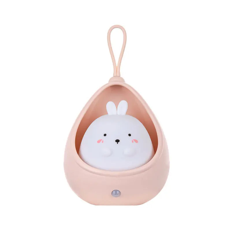 Animal Night Light - PurrLight-Pink-Rabbit-The Livary