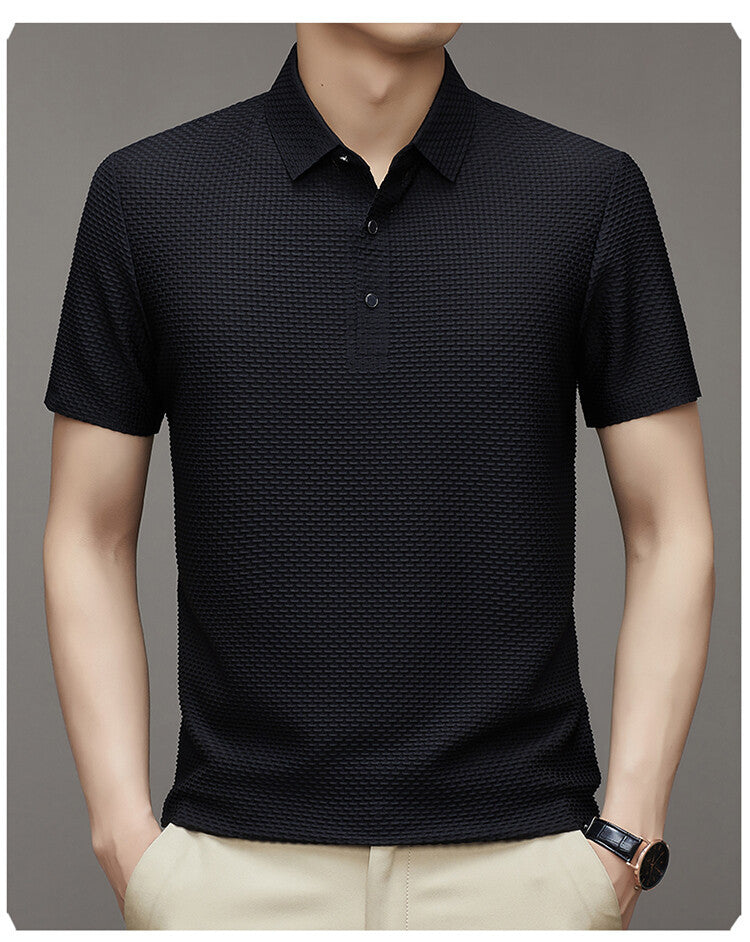 Trendy Men's Polo Shirt – Finn-Black-M-The Livary