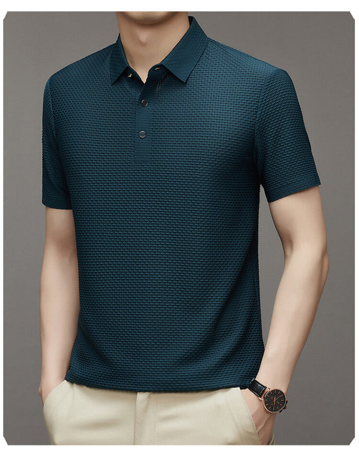 Trendy Men's Polo Shirt – Finn-Black-M-The Livary