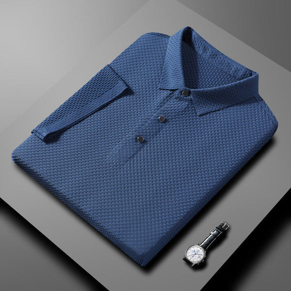 Trendy Men's Polo Shirt – Finn-Blue-M-The Livary