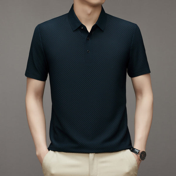 Trendy Men's Polo Shirt – Finn-Dark blue-M-The Livary