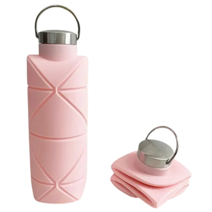 Collapsible Water Bottle 750 ML - AquaFold-Pink-The Livary