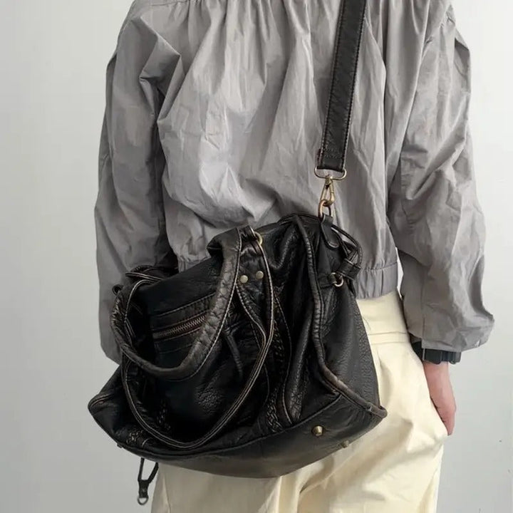 Vintage Leather Handbag - Marisol-The Livary
