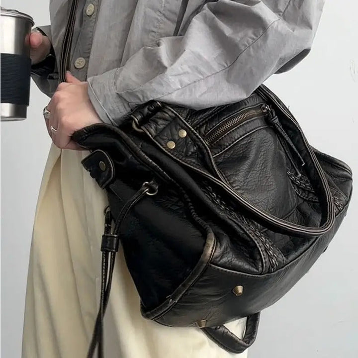 Vintage Leather Handbag - Marisol-The Livary