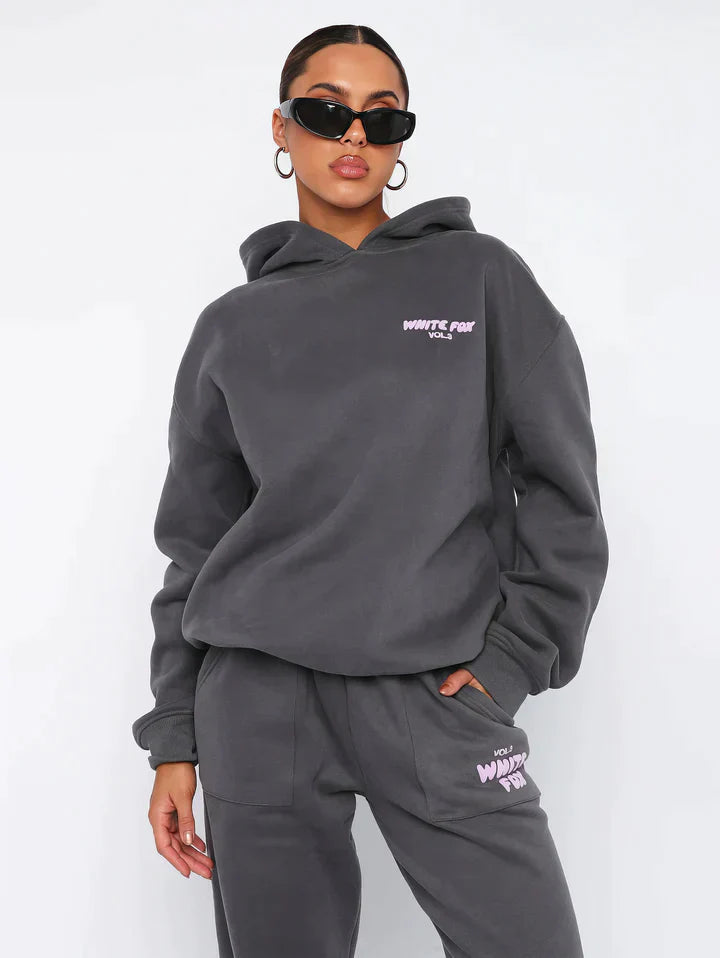 Comfortable Women's Tracksuit – Elise-Light grey-S-The Livary