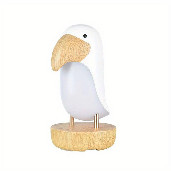 Rechargeable Bird Night Light - PeckLight-White-The Livary