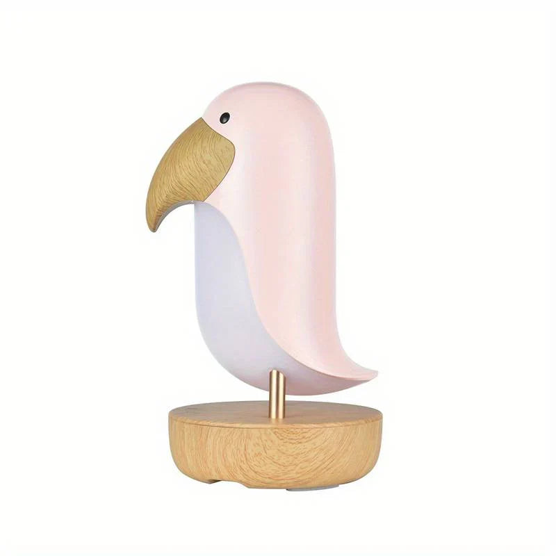 Rechargeable Bird Night Light - PeckLight-Pink-The Livary
