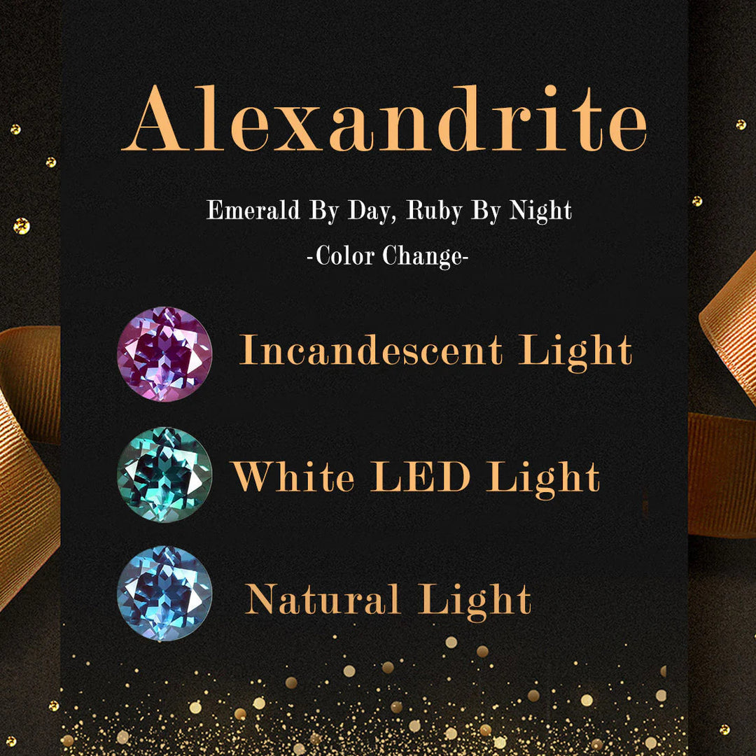 Moonstone Colour-Changing Alexandrite and Amethyst Engagement Ring - Elara-Gold-1.93 inches-The Livary