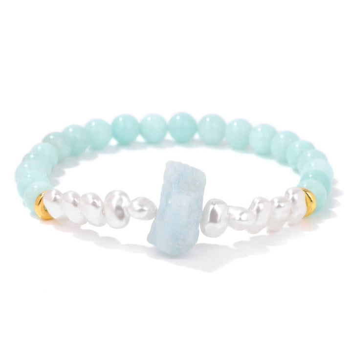 Natural Crystal Beads Bracelet - Eline-Amazonite-The Livary
