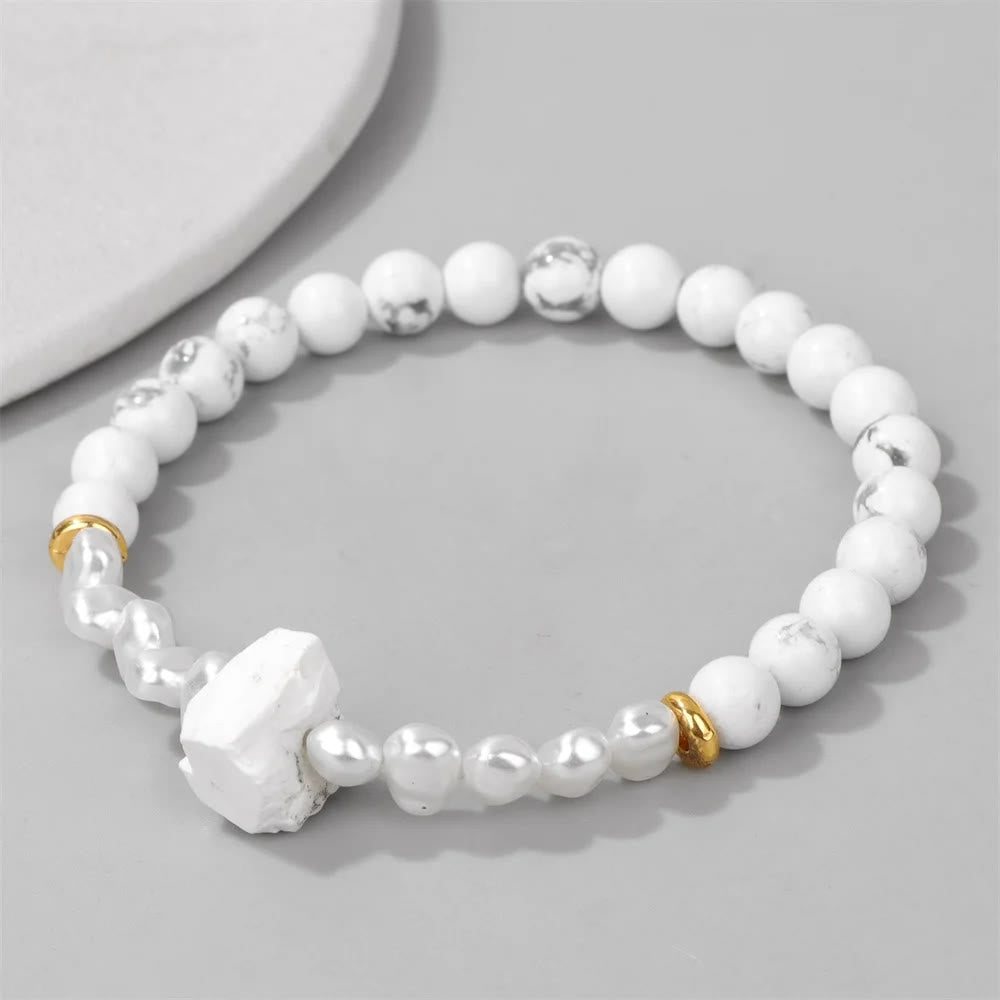 Natural Crystal Beads Bracelet - Eline-Amethyst-The Livary