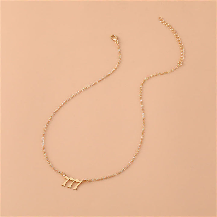 Angel Numbers Stainless Steel Necklace - Celestia-111-Silver-The Livary