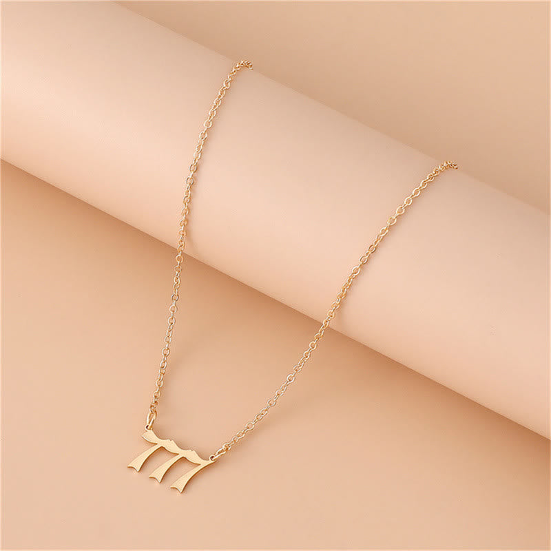 Angel Numbers Stainless Steel Necklace - Celestia-111-Silver-The Livary