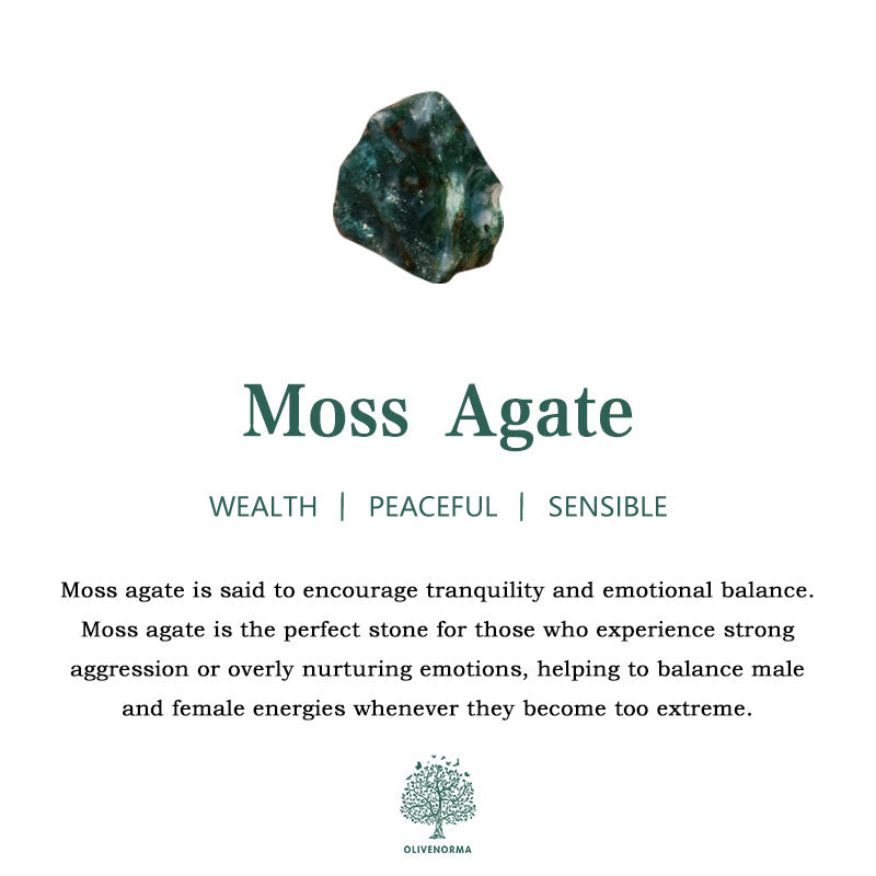 Moss Agate and White Zircon Jewellery Set - Lana-Necklace-The Livary