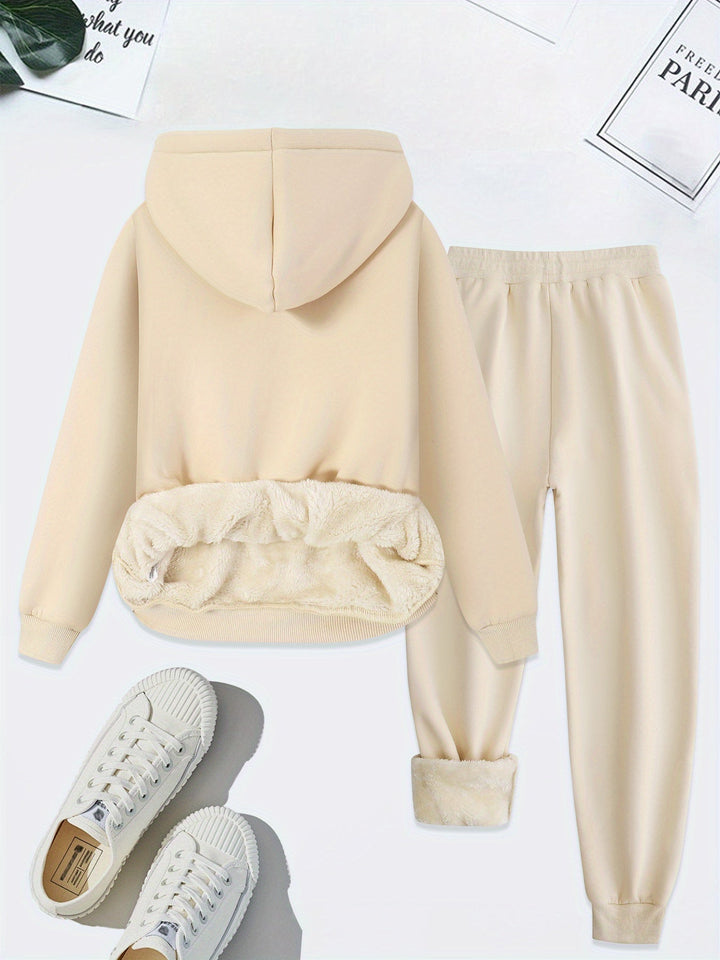 Comfortable Two-Piece Clothing Set for Women - Livia-Light grey-S-The Livary