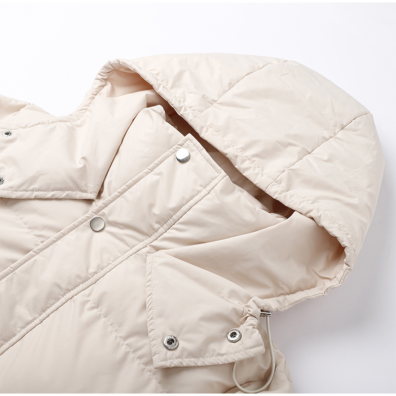 Stylish Long Ladies' Down Jacket - Elise-Green-XS-The Livary