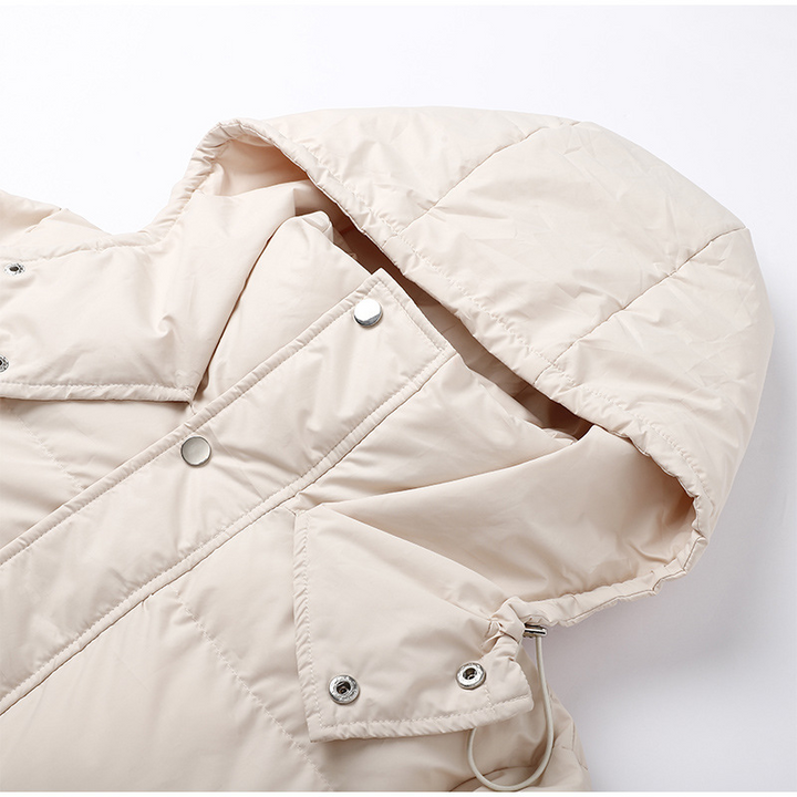Stylish Long Ladies' Down Jacket - Elise-Green-XS-The Livary