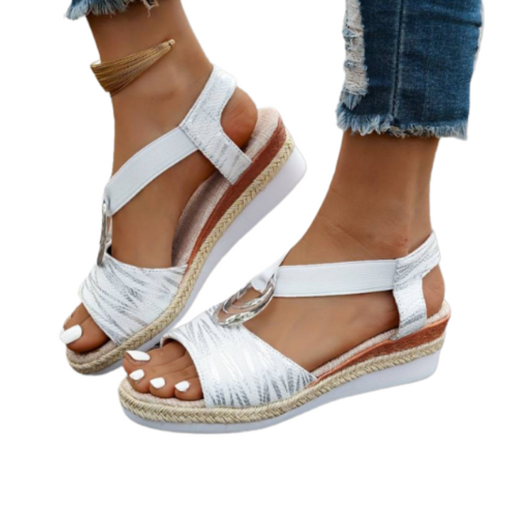 Orthopaedic comfort sandals for women – Clarissa-White-3.5-The Livary