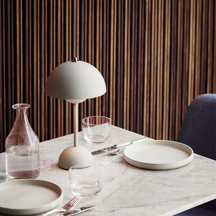 Trendy Mushroom-shaped Design Lamp - MushLuxe-White-Small (9.06 inches)-The Livary
