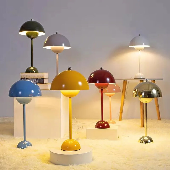 Trendy Mushroom-shaped Design Lamp - MushLuxe-White-Small (9.06 inches)-The Livary