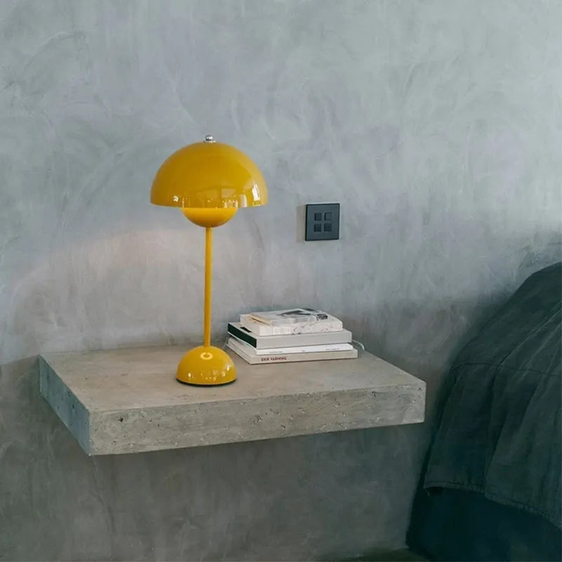 Trendy Mushroom-shaped Design Lamp - MushLuxe-White-Small (9.06 inches)-The Livary