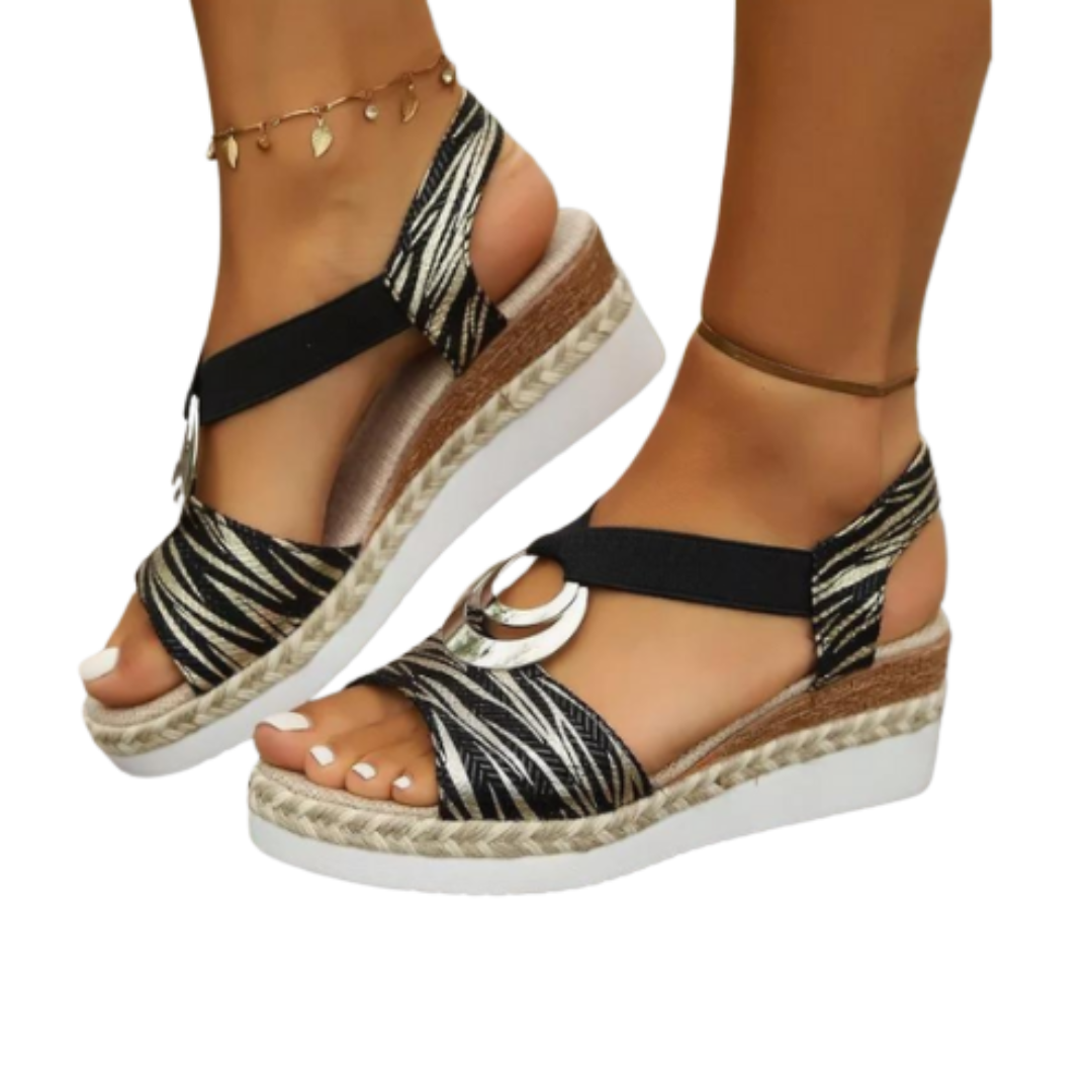 Orthopaedic comfort sandals for women – Clarissa-Black-3.5-The Livary