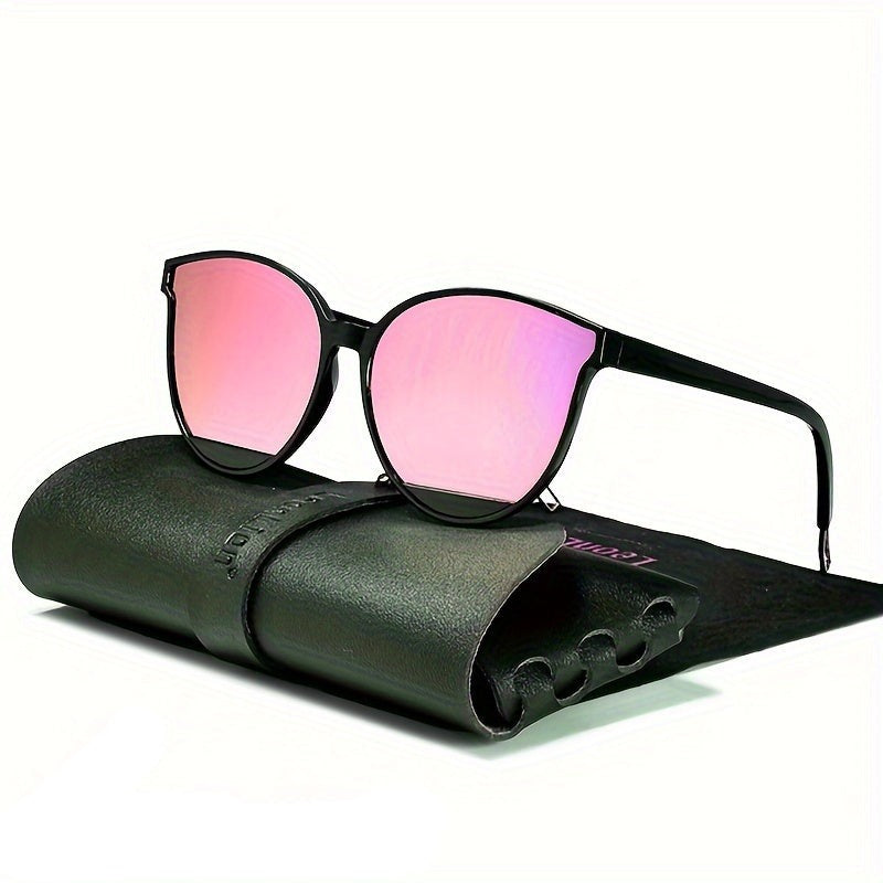 Fashionable women's sunglasses with UV protection – Livia-Clear Black Powder Mercury-The Livary