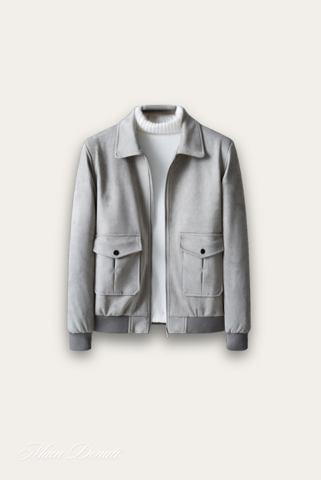 Trendy Grey Men's Jacket – Matteo-M-The Livary