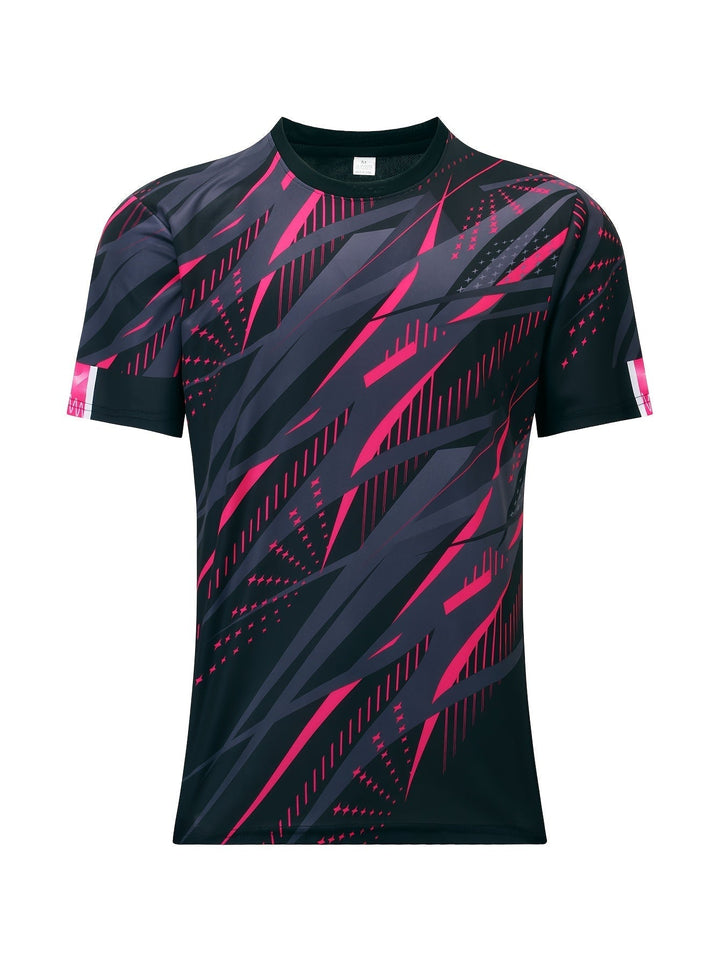Short-sleeve shirt with striped pattern summer style men's look - Timo (1+1 FREE)-Red-S-The Livary