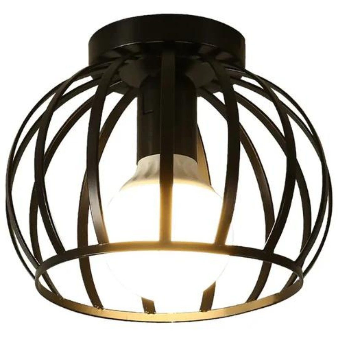 Trendy Industrial Ceiling Light with Open Design - ForgeLight-The Livary