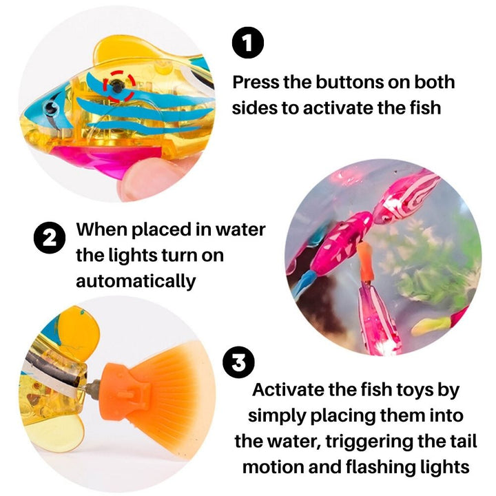 Playset for Cats - AquaPurr-3 Fish Toys (67% DISCOUNT)-The Livary